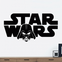 Star Wars logo met Darth Vader