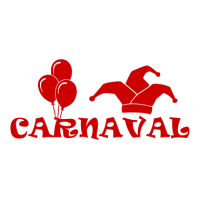 Carnaval met ballonnen en narrenmuts
