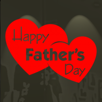 Happy Father's Day in 2 hartjes
