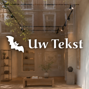 vleermuis en eigen tekst