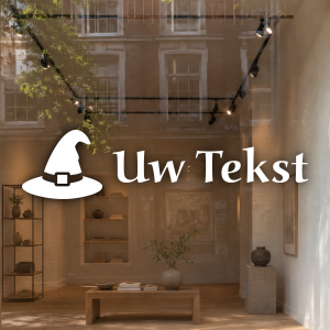 Halloween met heksenhoed en eigen tekst