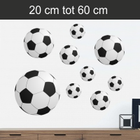 Set voetballen van 20 cm tot 60 cm