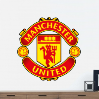 Muursticker Manchester United in kleur Manchester United in kleur