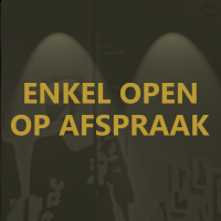 Sticker Enkel open op afspraak