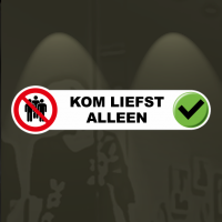 Sticker kom liefst alleen met pictogram
