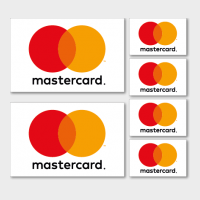 set met 6 Mastercard logo's