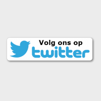 Volg ons op Twitter met logo