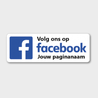 volg ons op Facebook met eigen tekst