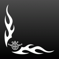 Vlammen met DAF logo