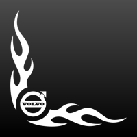 vlammen met Volvo logo 2013 set L+R