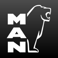 Trucksticker MAN met logo set L+R MAN met logo set L+R