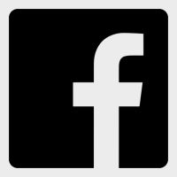 Facebook logo uitgesneden