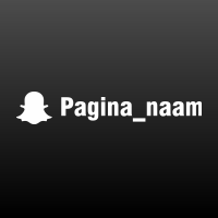 Social media sticker met uitgesneden tekst en SnapChat logo