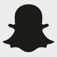 SnapChat logo uitgesneden