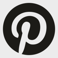 Pinterest logo uitgesneden