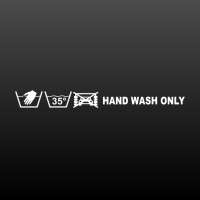 hand wash only met icoontjes