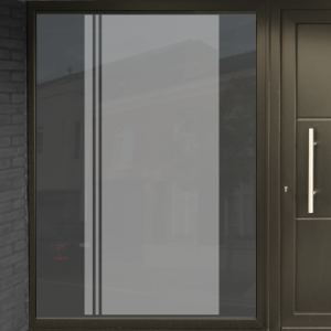 voor deur met 2 uitgesneden links